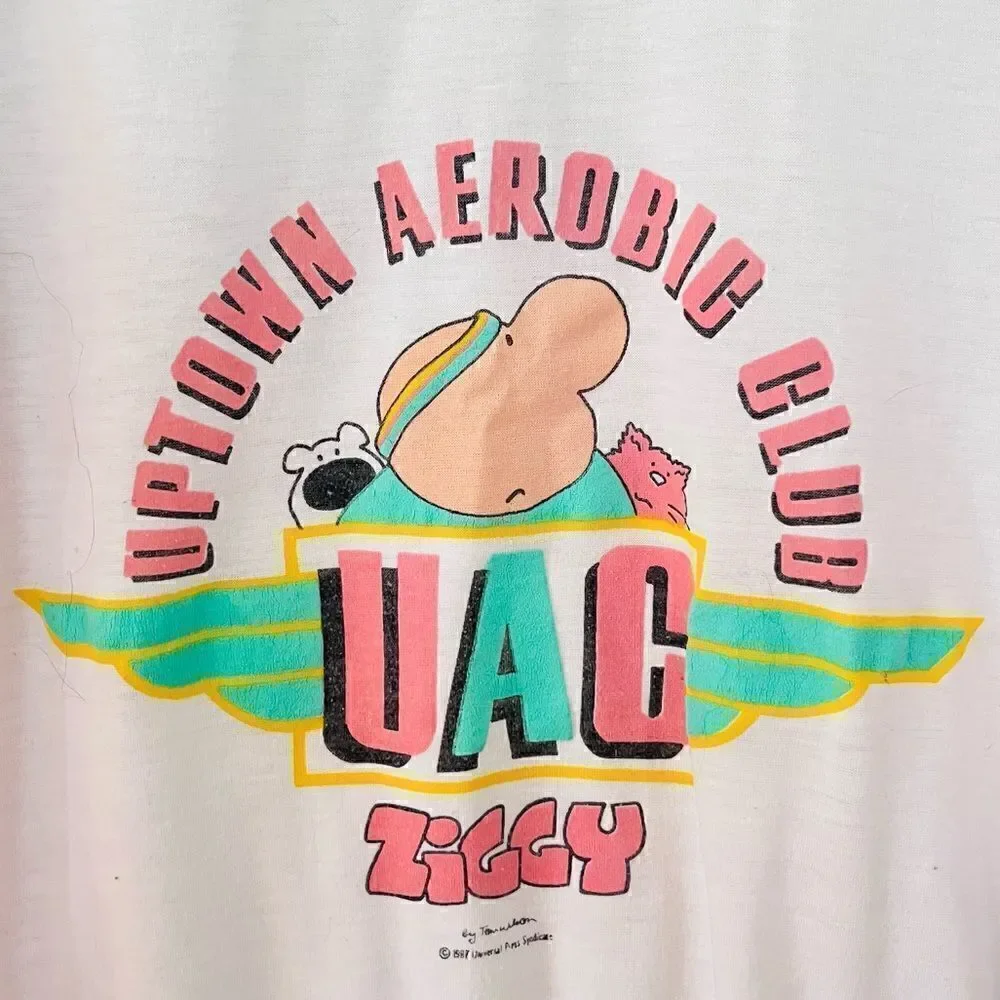Vintage | Ziggy Aerobic multicolor long sleeve top | size large